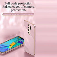 XINLI Straight Edge 6D Electroplate TPU Phone Case