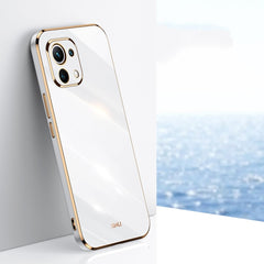 XINLI Straight Edge 6D Electroplate TPU Phone Case