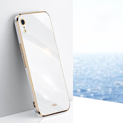 XINLI Straight Edge 6D Electroplate TPU Phone Case