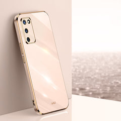 XINLI Straight Edge 6D Electroplate TPU Phone Case