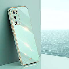 XINLI Straight Edge 6D Electroplate TPU Phone Case