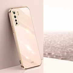 XINLI Straight Edge 6D Electroplate TPU Phone Case