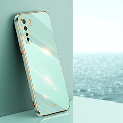 XINLI Straight Edge 6D Electroplate TPU Phone Case