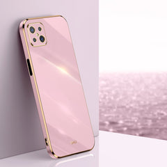 XINLI Straight Edge 6D Electroplate TPU Phone Case