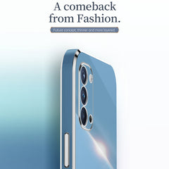 XINLI Straight Edge 6D Electroplate TPU Phone Case