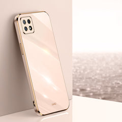 XINLI Straight Edge 6D Electroplate TPU Phone Case