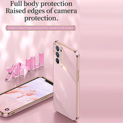 XINLI Straight Edge 6D Electroplate TPU Phone Case