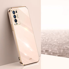 XINLI Straight Edge 6D Electroplate TPU Phone Case