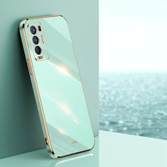 XINLI Straight Edge 6D Electroplate TPU Phone Case