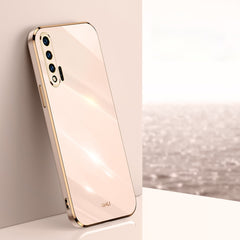 XINLI Straight Edge 6D Electroplate TPU Phone Case
