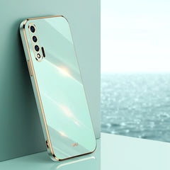 XINLI Straight Edge 6D Electroplate TPU Phone Case
