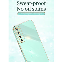 XINLI Straight Edge 6D Electroplate TPU Phone Case
