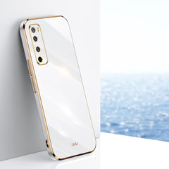 XINLI Straight Edge 6D Electroplate TPU Phone Case