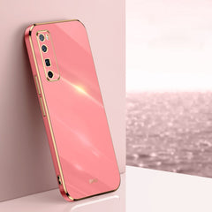 XINLI Straight Edge 6D Electroplate TPU Phone Case