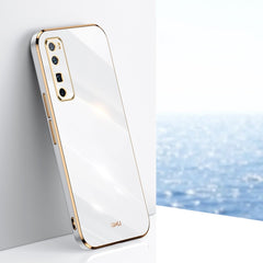 XINLI Straight Edge 6D Electroplate TPU Phone Case