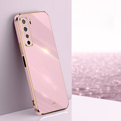 XINLI Straight Edge 6D Electroplate TPU Phone Case