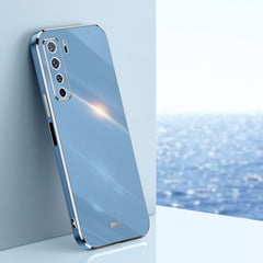 XINLI Straight Edge 6D Electroplate TPU Phone Case