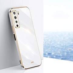 XINLI Straight Edge 6D Electroplate TPU Phone Case
