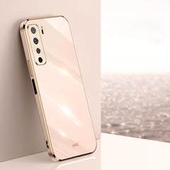XINLI Straight Edge 6D Electroplate TPU Phone Case