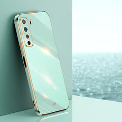 XINLI Straight Edge 6D Electroplate TPU Phone Case