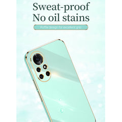 XINLI Straight Edge 6D Electroplate TPU Phone Case
