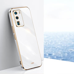 XINLI Straight Edge 6D Electroplate TPU Phone Case