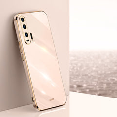 XINLI Straight Edge 6D Electroplate TPU Phone Case
