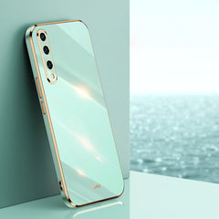 XINLI Straight Edge 6D Electroplate TPU Phone Case