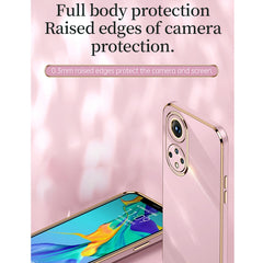XINLI Straight Edge 6D Electroplate TPU Phone Case