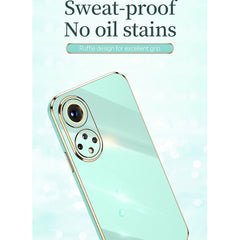 XINLI Straight Edge 6D Electroplate TPU Phone Case