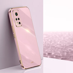 XINLI Straight Edge 6D Electroplate TPU Phone Case