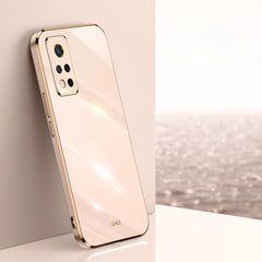 XINLI Straight Edge 6D Electroplate TPU Phone Case