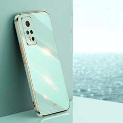 XINLI Straight Edge 6D Electroplate TPU Phone Case