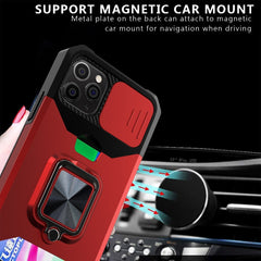 Sliding Camera Cover Design PC + TPU Shockproof Case with Ring Holder & Card Slot, For iPhone 11 Pro Max, For iPhone 12 / 12 Pro, For iPhone 12 Pro Max