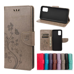 Butterfly Flower Pattern Horizontal Flip Leather Case with Holder & Card Slots & Wallet, For Samsung Galaxy A03s 164mm, For iPhone 13 mini, For iPhone 13