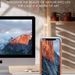 R-JUST Shockproof Iron + Wood Bumper Protective Case, For iPhone 13, For iPhone 13 Pro, For iPhone 13 Pro Max