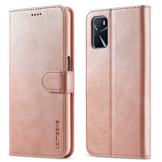 LC.IMEEKE Calf Texture Horizontal Flip Leather Case with Holder & Card Slots & Wallet, For OPPO A16