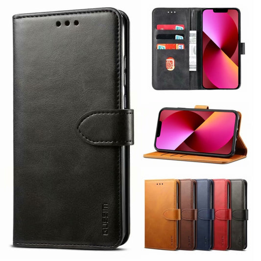 GUSSIM Business Style Horizontal Flip Leather Case with Holder & Card Slots & Wallet, For iPhone 13, For iPhone 13 Pro, For iPhone 13 Pro Max