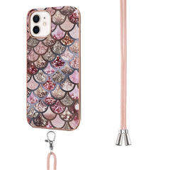 Electroplating Pattern IMD TPU Shockproof Case with Neck Lanyard, For iPhone 12 mini, For iPhone 12 / 12 Pro, For iPhone 12 Pro Max, For iPhone 11