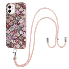 Electroplating Pattern IMD TPU Shockproof Case with Neck Lanyard, For iPhone 12 mini, For iPhone 12 / 12 Pro, For iPhone 12 Pro Max, For iPhone 11