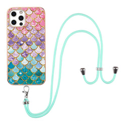 Electroplating Pattern IMD TPU Shockproof Case with Neck Lanyard, For iPhone 12 mini, For iPhone 12 / 12 Pro, For iPhone 12 Pro Max, For iPhone 11