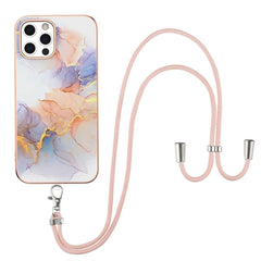 Electroplating Pattern IMD TPU Shockproof Case with Neck Lanyard, For iPhone 12 mini, For iPhone 12 / 12 Pro, For iPhone 12 Pro Max, For iPhone 11