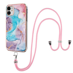 Electroplating Pattern IMD TPU Shockproof Case with Neck Lanyard, For iPhone 12 mini, For iPhone 12 / 12 Pro, For iPhone 12 Pro Max, For iPhone 11