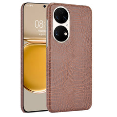 Shockproof Crocodile Texture PC + PU Case, For Huawei P50