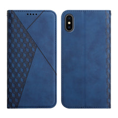 Diamond Pattern Splicing Skin Feel Magnetic Horizontal Flip Leather Case with Card Slots & Holder & Wallet, For iPhone XS Max, For iPhone SE 2022 / SE 2020 / 7 / 8 / 6, For iPhone 7 Plus / 8 Plus