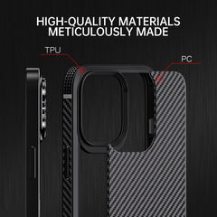 iPAKY MG Series Carbon Fiber TPU + PC Shockproof Case, For iPhone 13 mini, For iPhone 13, For iPhone 13 Pro, For iPhone 13 Pro Max
