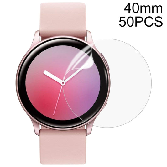 50 PCS Soft Hydrogel Film Watch Screen Protector, For Samsung Galaxy Watch Active 1 / 2 40mm, For Samsung Gear S3 42mm, For Samsung Gear S3 46mm