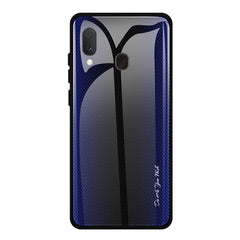 Texture Gradient Glass Protective Case, For Galaxy A20 / A30, For Galaxy A50, For Galaxy A80 / A90, For Galaxy Note 9