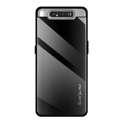 Texture Gradient Glass Protective Case, For Galaxy A20 / A30, For Galaxy A50, For Galaxy A80 / A90, For Galaxy Note 9