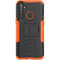 Tire Texture Shockproof TPU+PC Protective Case with Holder, For OPPO Realme 5, For Xiaomi Redmi Note 8 Pro, For Xiaomi Redmi Note 8, For Galaxy A20s, For Galaxy A70s